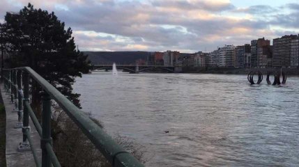 LIEGE - Le niveau de La Meuse a monté