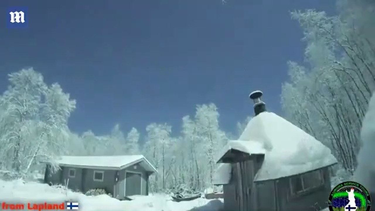 Quand une météorite illumine le ciel de Laponie...On passe de nuit à jour en 1 seconde