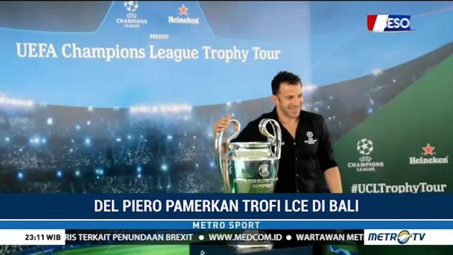 Del Piero Pamerkan Trofi Liga Champions Eropa di Bali