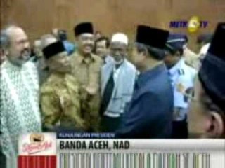 Presiden Mengajak Seluruh Elemen Masyarakat Membangun Aceh