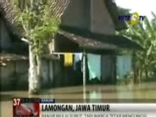 Banjir di Lamongan Mulai Surut