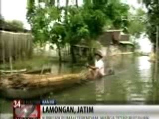 Ribuan Rumah di  Jatim Tergenang Banjir