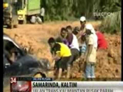 Jalur Trans Kaltim Rusak Parah