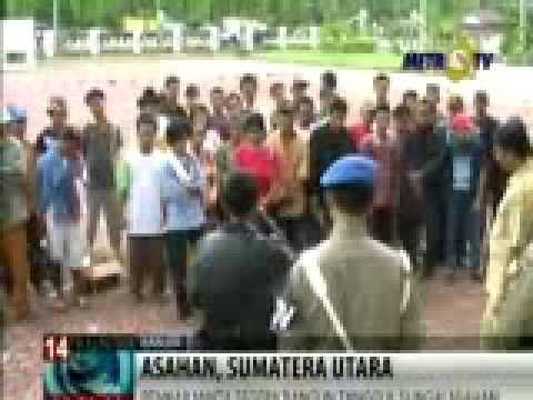 Korban Banjir di Asahan Berunjuk Rasa