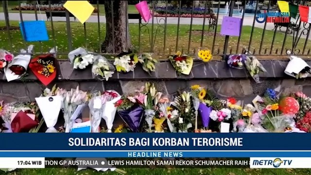 Karangan Bunga dan Pesan Dukungan untuk Korban Penembakan di Selandia Baru