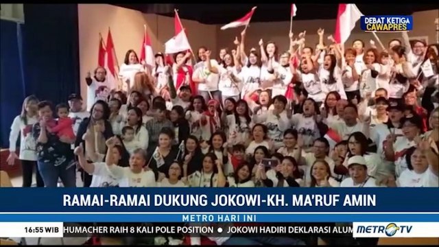 Dukungan untuk Jokowi-Ma'ruf dari Aceh, Jerman, Hingga Swiss