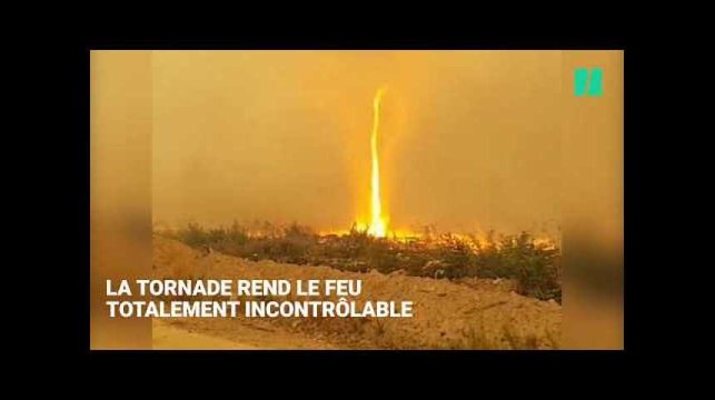 Cette pompière partage les images épiques de sa bataille contre une tornade de feu