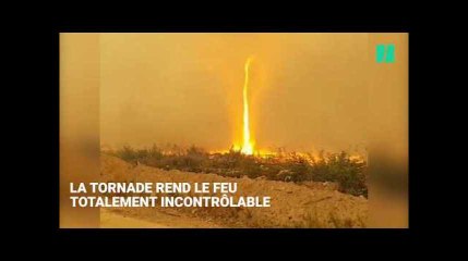 Cette pompière partage les images épiques de sa bataille contre une tornade de feu