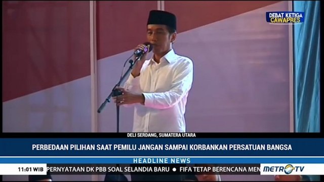 Jokowi Ajak Masyarakat Jaga Persatuan Meski Beda Pilihan Politik