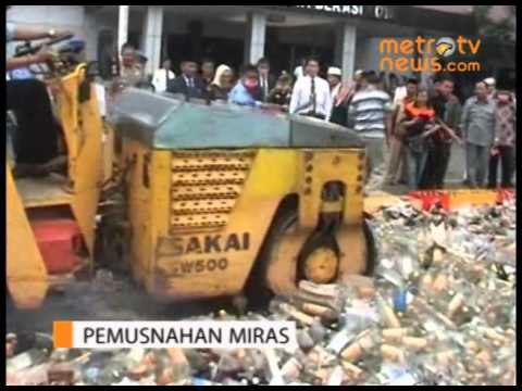 16 000 Botol Miras Dimusnahkan