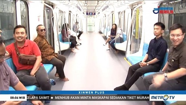 Uji Coba Publik MRT Jakarta