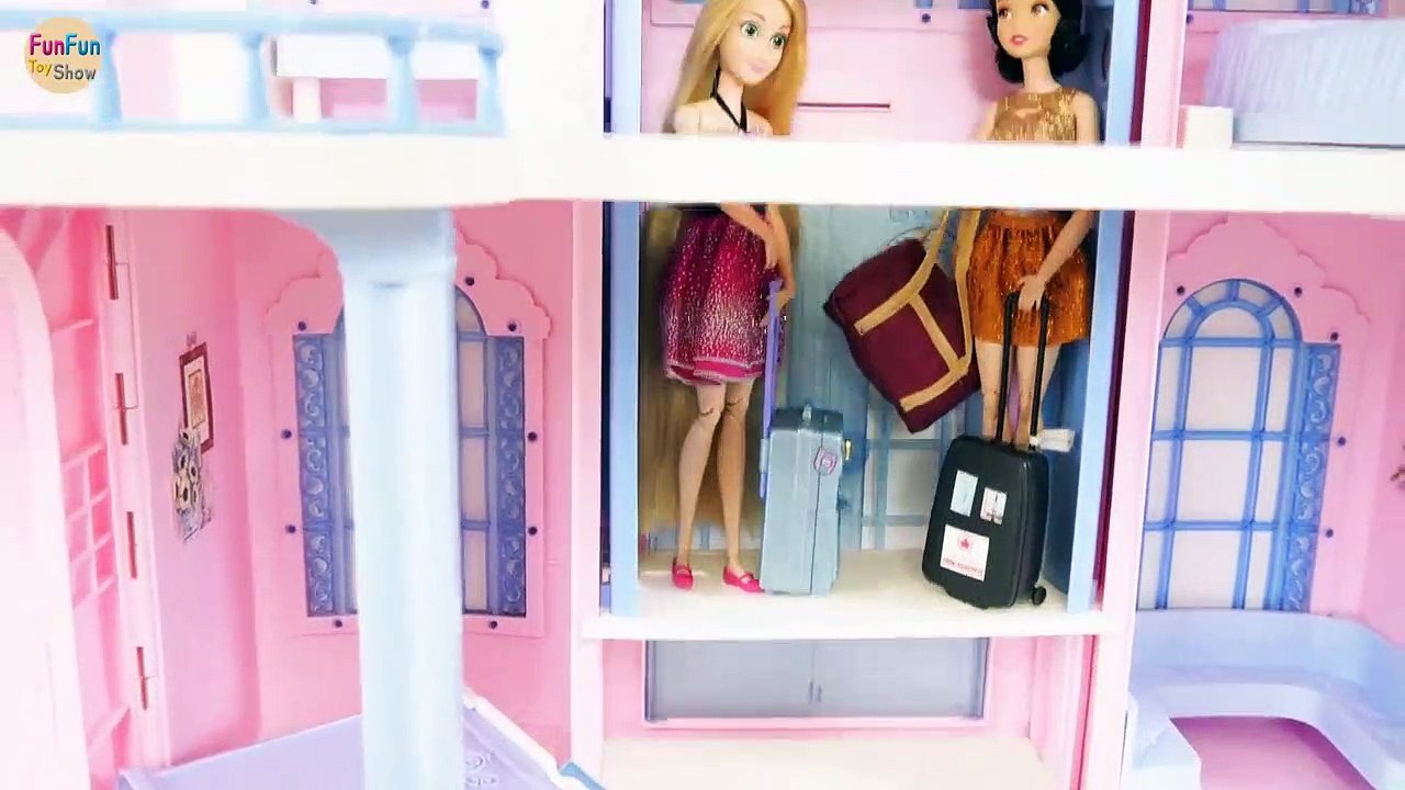 Barbie Grand Hotel Unboxing Examen boneka Barbie Hôtel mewah Boneca Barbie Grande Hotel