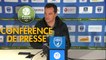 Conférence de presse Chamois Niortais - FC Metz (0-3) : Pascal PLANCQUE (CNFC) - Frédéric  ANTONETTI (FCM) - 2018/2019