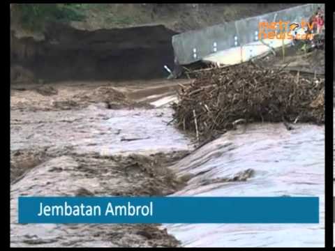 Jembatan Ambrol, Baru Diresmikan 1 Bulan