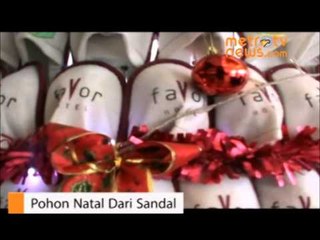 Pohon Natal Dari Sandal