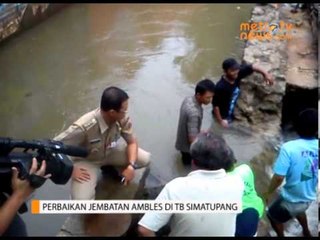 Perbaikan Jembatan Ambles di TB Simatupang