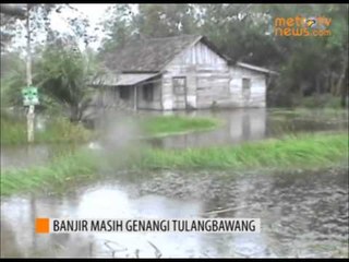 Banjir masih Genangi Tiga Desa di Tulangbawang