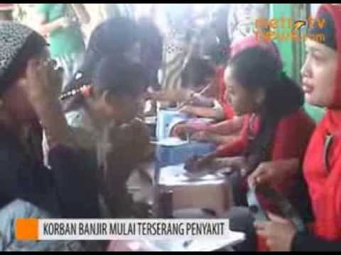 Warga Korban Banjir Mulai Terserang Penyakit