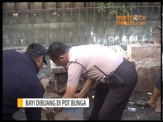 Bayi Dibuang di Pot Bunga