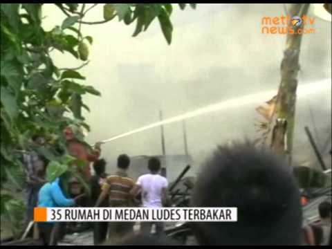 35 Rumah di Medan Ludes Terbakar