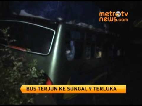 Bus Lintas Sumatera Terjun ke Sungai, 9 Luka luka
