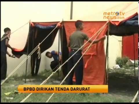 Antisipasi Banjir, BPBD Bojonegoro Dirikan Tenda Darurat
