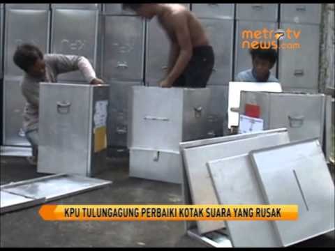 Kotak Suara Kurang, KPU Tulungagung Perbaiki Yang Rusak