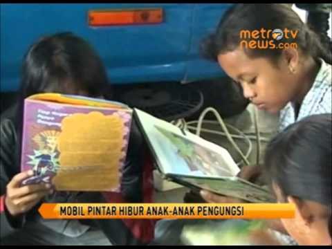 Mobil Pintar Hibur Anak anak Pengungsi
