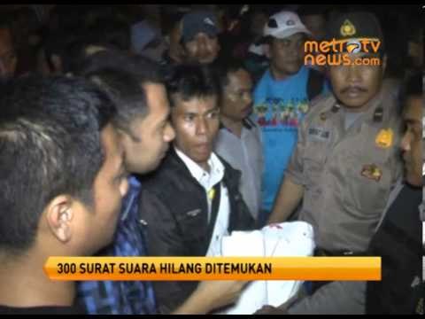 300 surat suara hilang ditemukan
