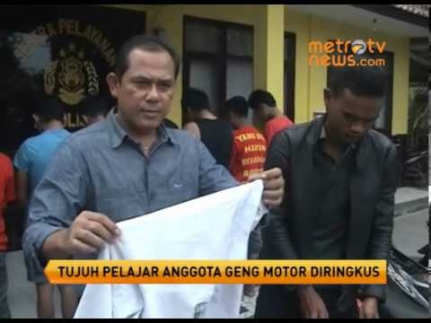 tujuh pelajar anggota geng motor diringkus