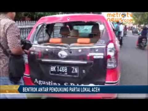 Bentrok Antar Pendukung Partai Lokal Aceh