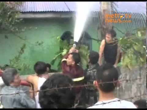 gara gara korek api, tiga rumah ludes terbakar