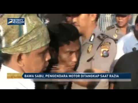 Bawa Sabu, Pengendara Motor Ditangkap Saat Razia