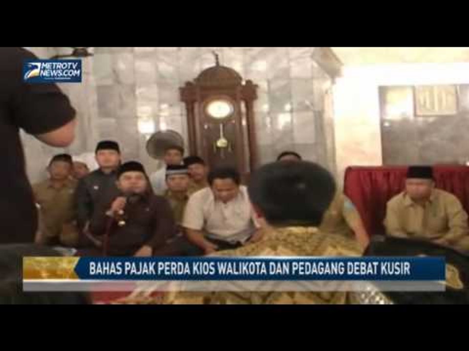 Bahas Perda Pajak Kios, Walikota dan Pedagang Debat Kusir