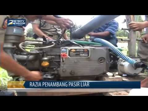 Petugas Gabungan Sita Mesin Penambang Pasir Liar