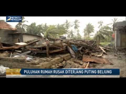 Puluhan Rumah Rusak Diterjang Puting Beliung