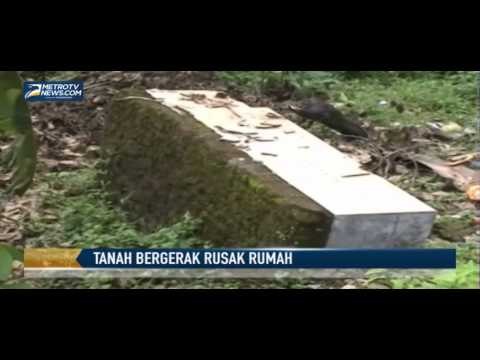 Tanah Bergerak Rusak Rumah, Warga Berharap ada Bantuan