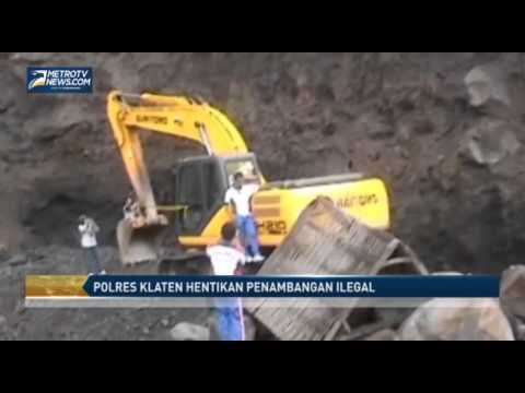 Polres Klaten Hentikan Penambangan Ilegal