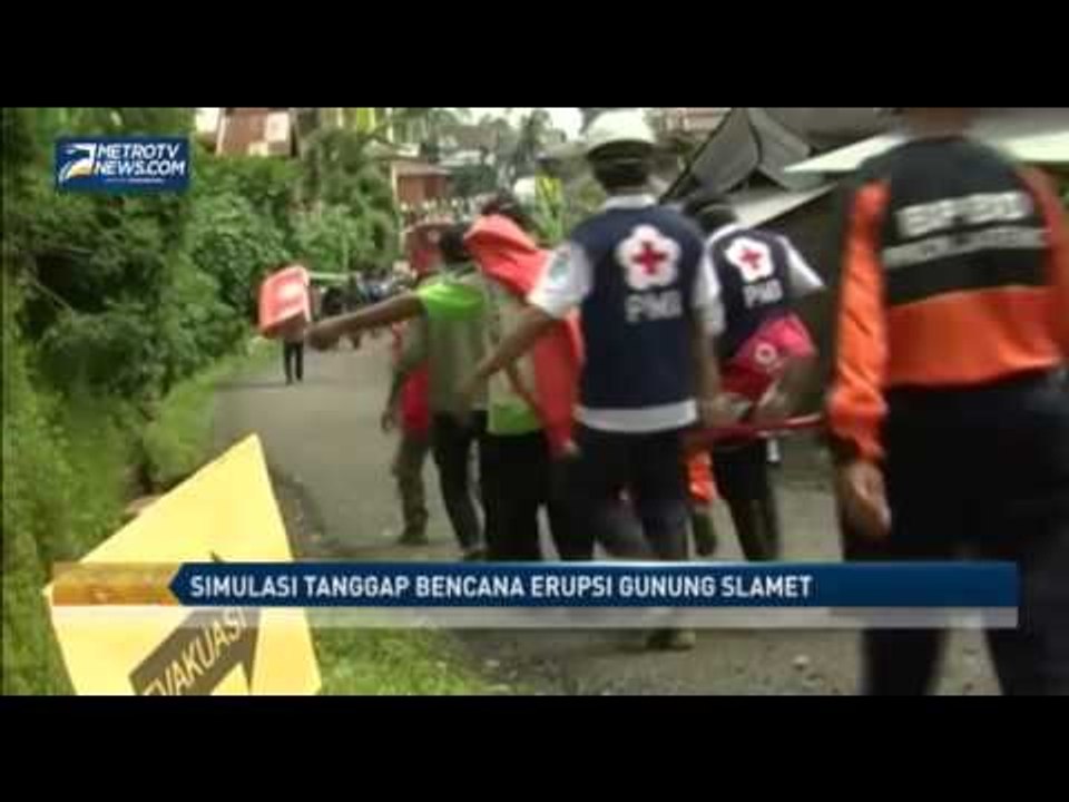 Simulasi Tanggap Bencana Erupsi Gunung Slamet