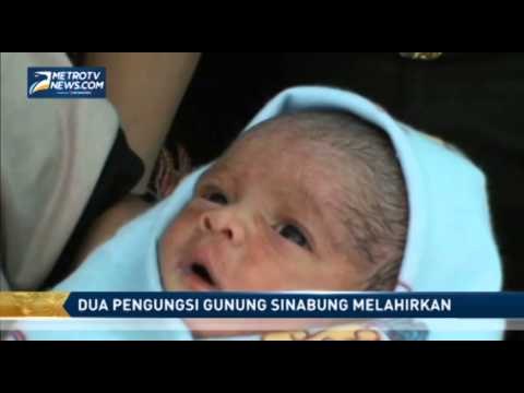 Dua Pengungsi Gunung Sinabung Melahirkan