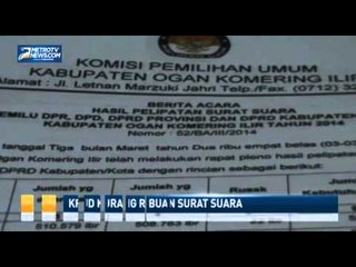 Ogan Kormeling Ilir, Ribuan Surat Suara Kurang