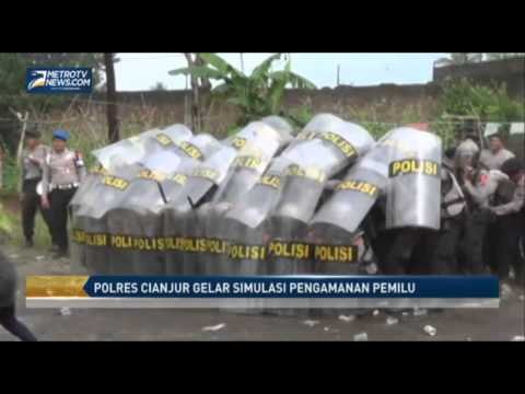 Polres Cianjur Gelar simulasi pengamanan pemilu