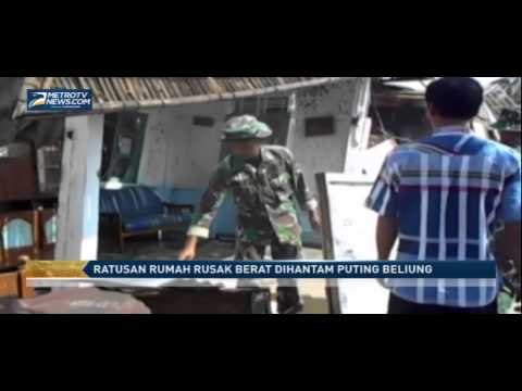 Ratusan Rumah Rusak Berat Dihantam Puting Beliung