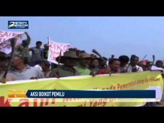 Aksi Boikot Pemilu Warga Nagan Raya