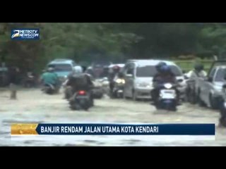 Banjir Rendam Jalan Utama Kota Kendari