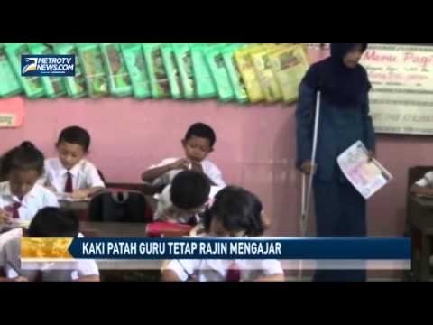 Kaki Patah, Guru Tetap Rajin Mengajar