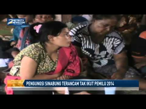 Ratusan Pengungsi Sinabung Terancam Tak Ikut Pemilu