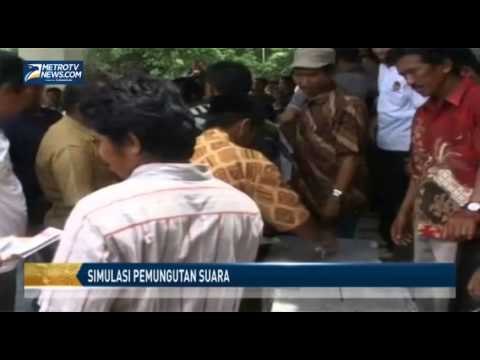 KPU Mamuju Utara Gelar Simulasi Pemungutan Suara
