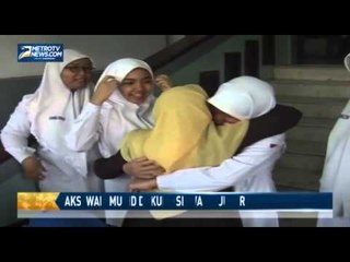 Aksi Wali Murid Dukung Siswa UN Jujur