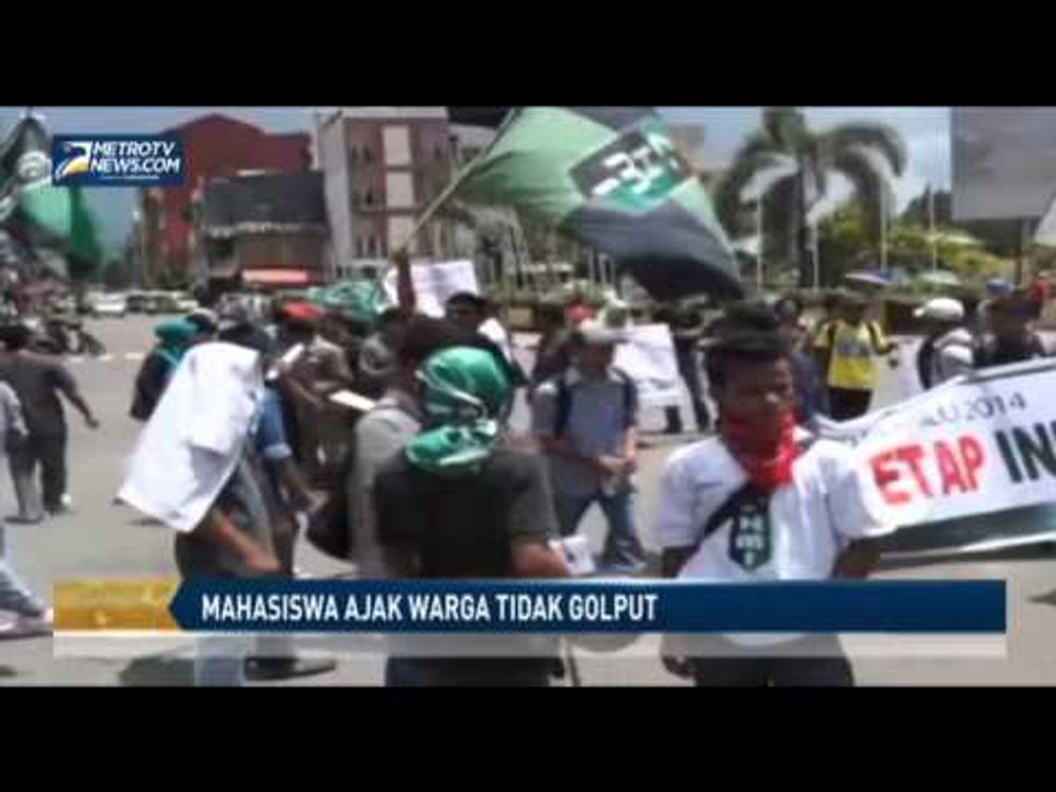 Mahasiswa Ajak Warga Tidak Golput